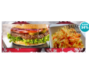 XXL Angus burger 200 g + hranolky a salát Coleslaw | PribramskeSlevy