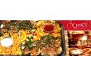 600g masa s přílohou, salátem a omáčkami | Slevici