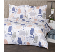 100% bavlněné povlečení Nordic Cats | 4Home.cz