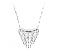Ocelový náhrdelník s ozdobou Chains Silver | Sperky.cz