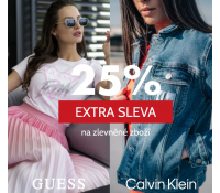 Sleva 25% na výprodej Guess a CK | Mode.cz