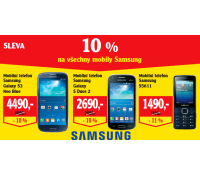 Sleva 10% na všechny mobily Samsung | Globus