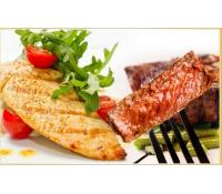  600 gramů grilovaných steaků se třemi druhy přílo | Pepa