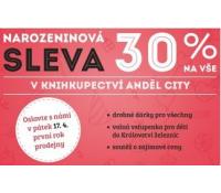 Narozeninová sleva 30 %na vše v knihkupectví Anděl | KnihyDobrovsky