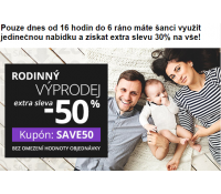 Sleva 50% na výprodejové ceny - jen dnes | Stilago.cz