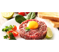 200gramový tatarský biftek a topinky | Slevomat