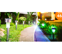 LED solární zahradní lampy 10 ks kovové provedení | Hyperslevy