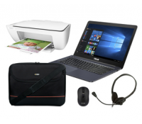 Sada ntb. ASUS, tiskárna HP, myš, brašna,sluchátka | Planeo