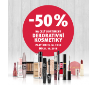 Sleva 50% na dekorativní kosmetiku | Rossmann