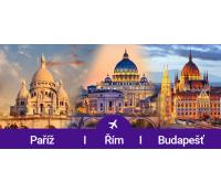 3v1: Paříž, Řím, Budapešť za 3 091 Kč | Flightics s.r.o.