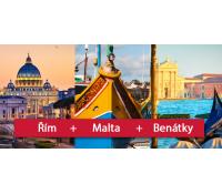 Trip se zastávkou u moře: Řím + Malta + Benátky | Flightics