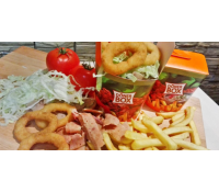 Kebab box s cibulovými kroužky a nápojem | Slevomat