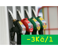 Sleva 3 Kč na litr benzínu a nafty | Albert Hypermarket