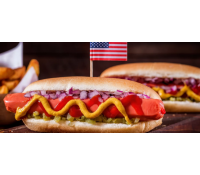 American Hot Dog s výběrem omáček i zeleniny | Slevomat