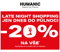 Humanic - extra 20% na vše (i výprodej) | Humanic