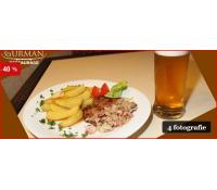 Steak s amer.brambory a 0,5l 10°piva(Blovice) | Slevomat