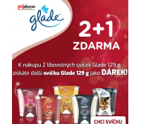 Akce 2+1 na vonné svíčky Glade | Ageo.cz