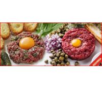 Míchaný či nemíchaný 500g tatar.biftek a 20topinek | Hyperslevy