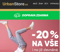 Extra sleva 20% na vše i výprodej + DZ | Urbanstore.cz