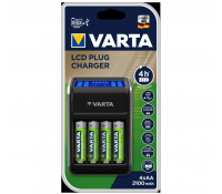 Nabíječka baterii Varta + 4x AA  2100mAh baterie | Mall.cz