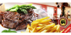 2x250g STEAK Z KRKOVIČKY včetně PŘÍLOHY a DRESINKU | Hyperslevy